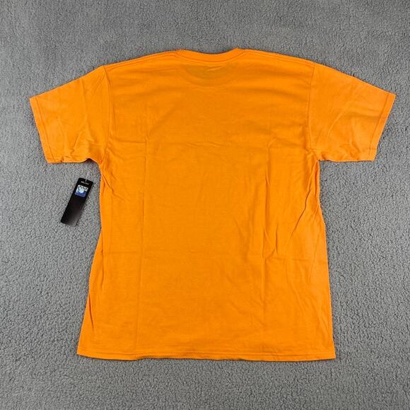 NFL Team Apparel Men Large Orange Miami Dolphins 100% Cotton Short Sleeve Shirt - Picture 10 of 10